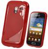 Samsung Galaxy Ace 2 I8160 Θήκη Σιλικόνης TPU S-Line Κόκκινο